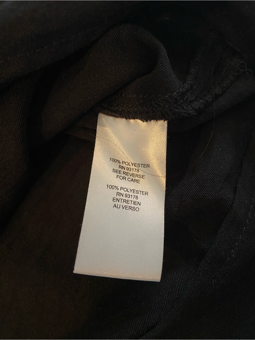 T Tahari Black Split-Neck Flowing Blouse - Picture 5 of 8